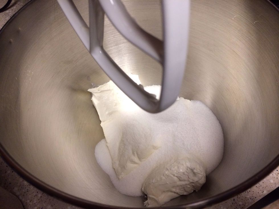 Just cream cheese and sugar