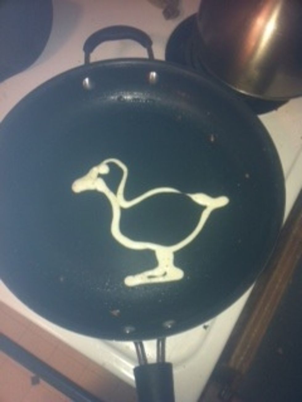 Just do the outline of your shape.  This will cook the longest and be the darkest.