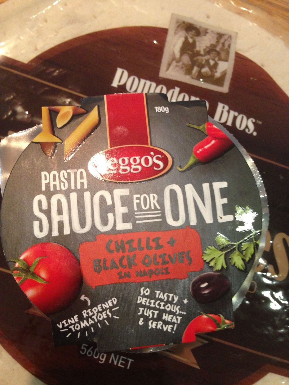 Just grab your favourite pasta  sauce