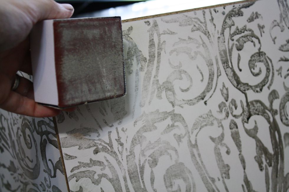 Just keep sanding all of your sides, until you are content with the look!