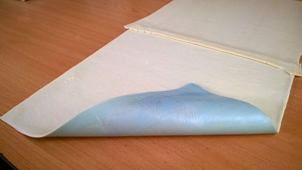 Just like so.. What we want is a large roll of multi layer puff. You can do it anyway you like. Just use 4 sheets for each set. And you can experiment to your hearts desire..