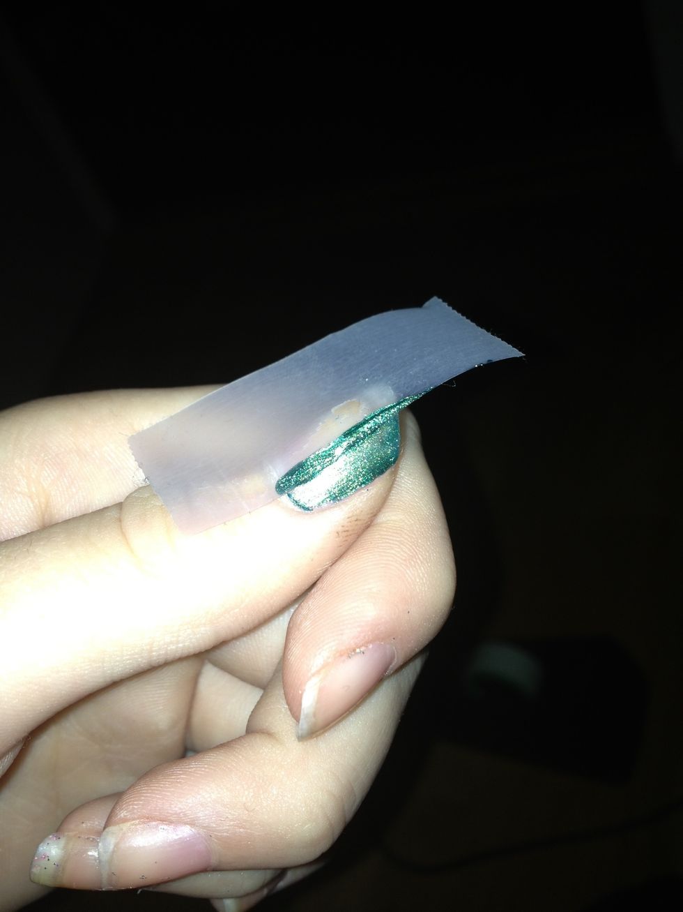 Just like that... Then remove the tape!