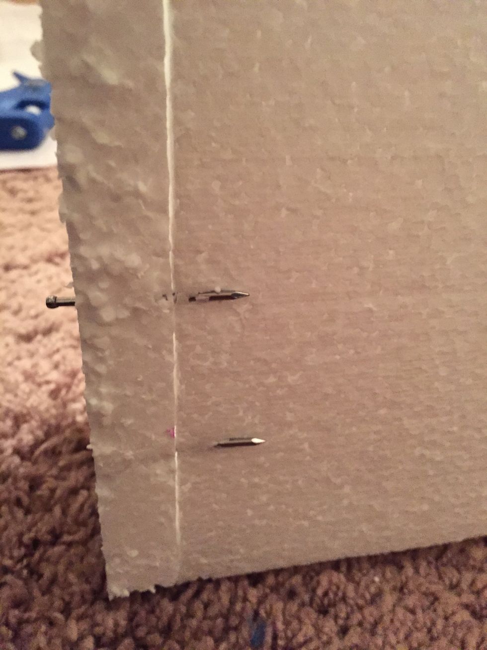 Just make sure that when this happens, and it will. Remove the nail and place them somewhere else in the board to hold the two pieces together.