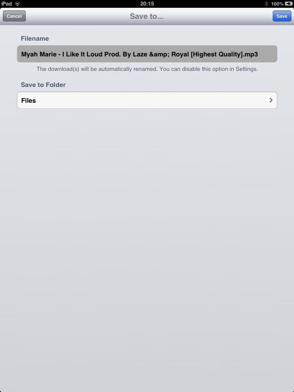 Just press save ^_^