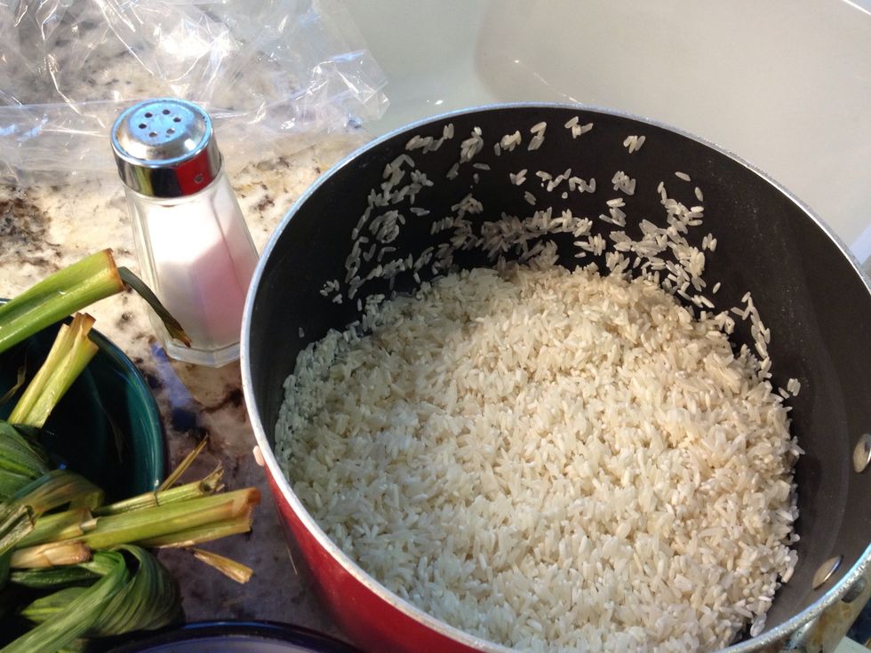 Just put a little salt for the rice
