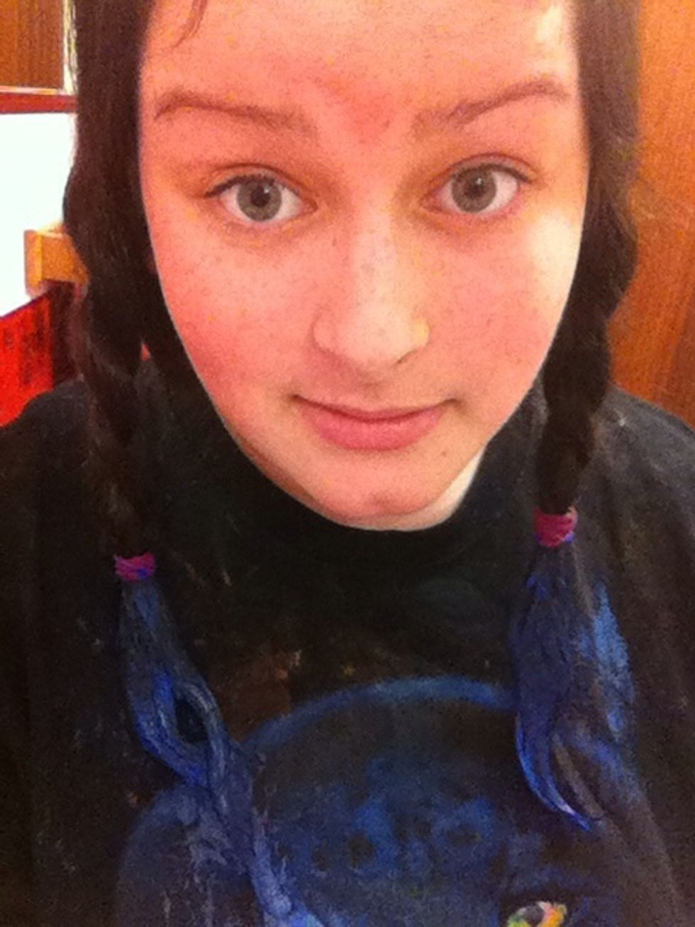 Just put the dye on! Make sure you really get it everywhere, especially if your hairs thick. I do strands by strands to make sure I haven't missed any.