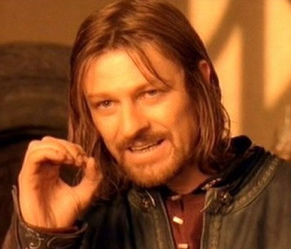 Just remember that "one does not simply forget this straight away, or at least they shouldn't."