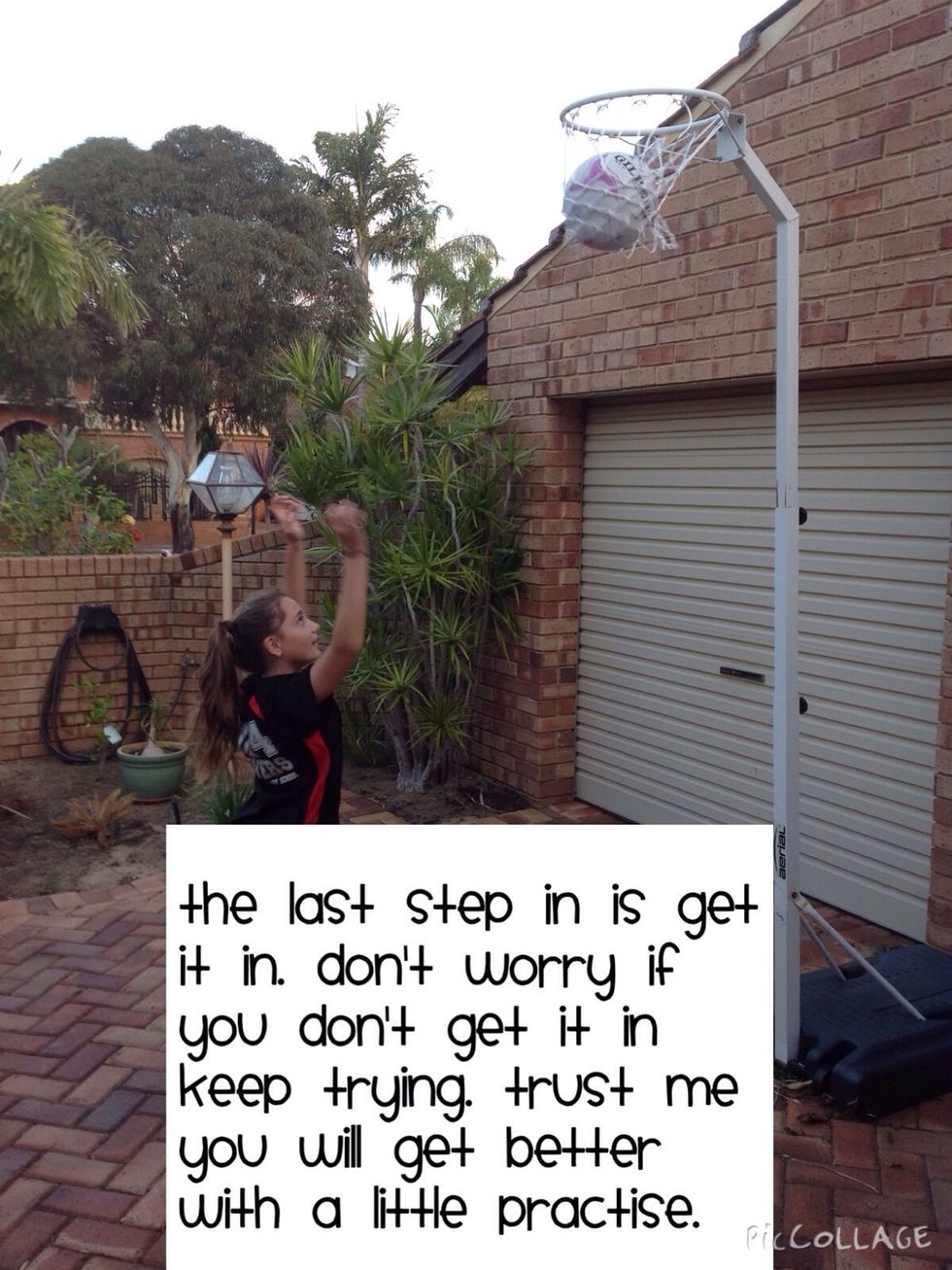 Just remember to keep trying.