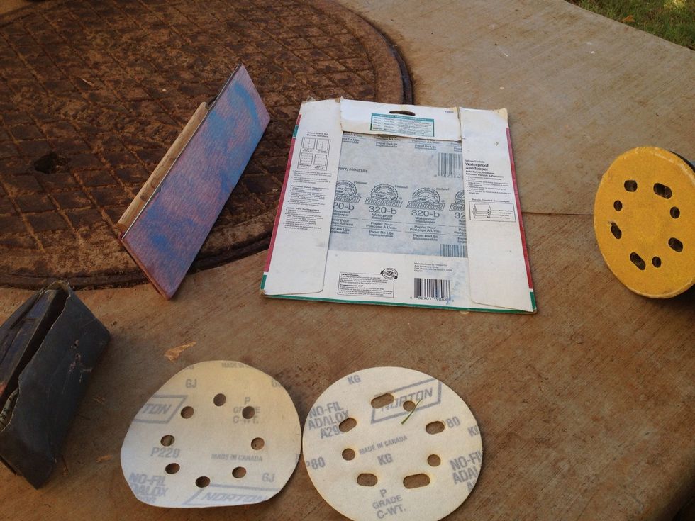 Just some options. The grit # is marked on each piece