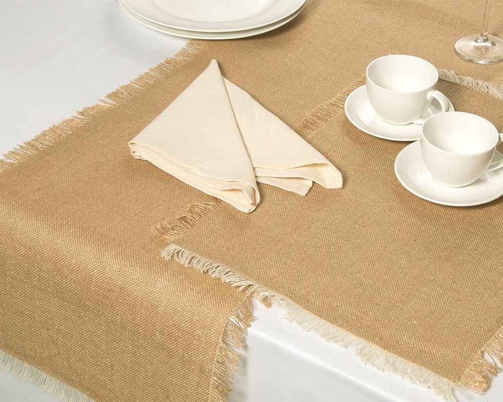 Jute Reversible Runner With Fringes, Buy Now:- https://www.maddhome.com/table-runners/jute-reversible-runner-with-fringes-1608.html