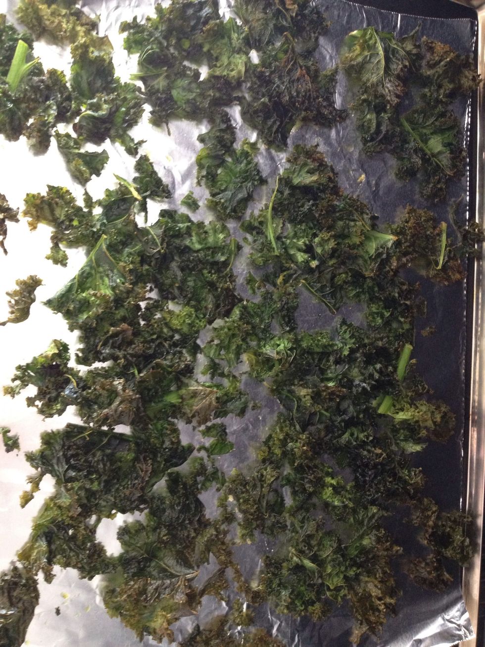 Kale shrinks considerably once baked.