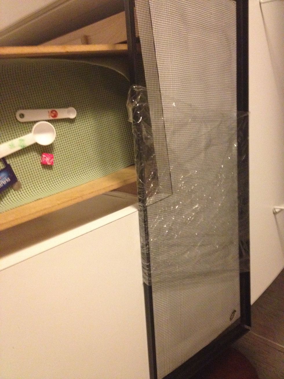 Keep a lid covered in Saran wrap to keep their home humid if the lid has a wired top like mine, if it's glass leave 1 inch open for their fresh air :)