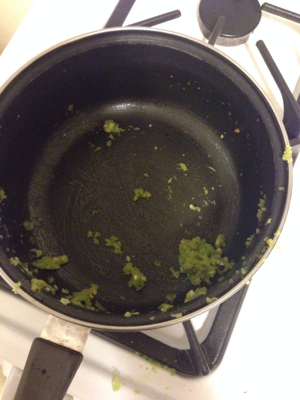 Keep a little bit in the pan for the sauce. :)