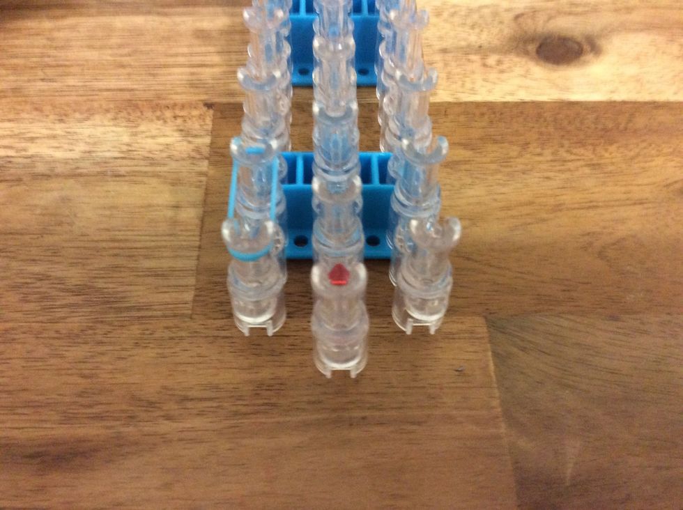 Keep adding the looms onto the board