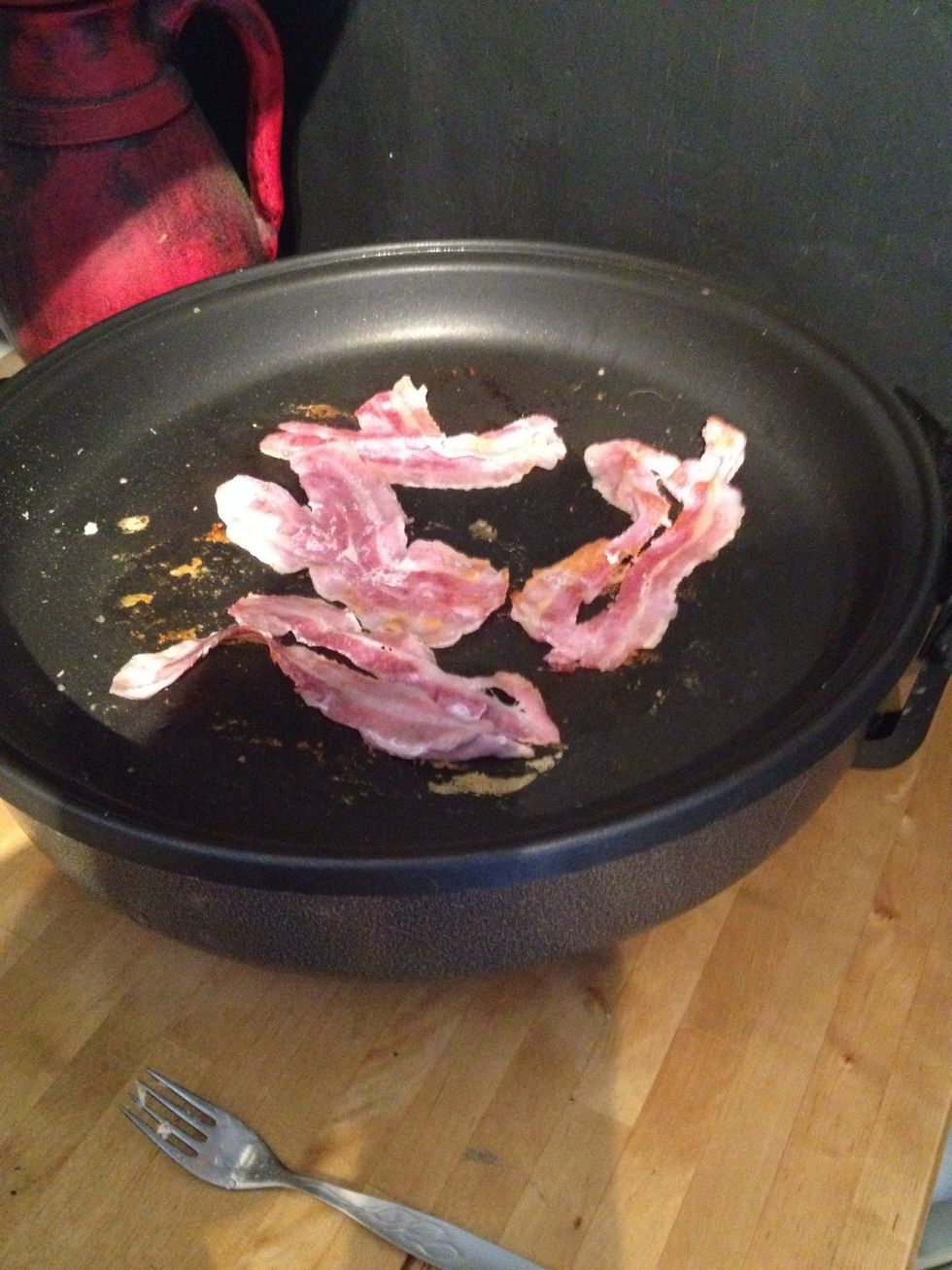 Keep an eye on your bacon - coming along nicely