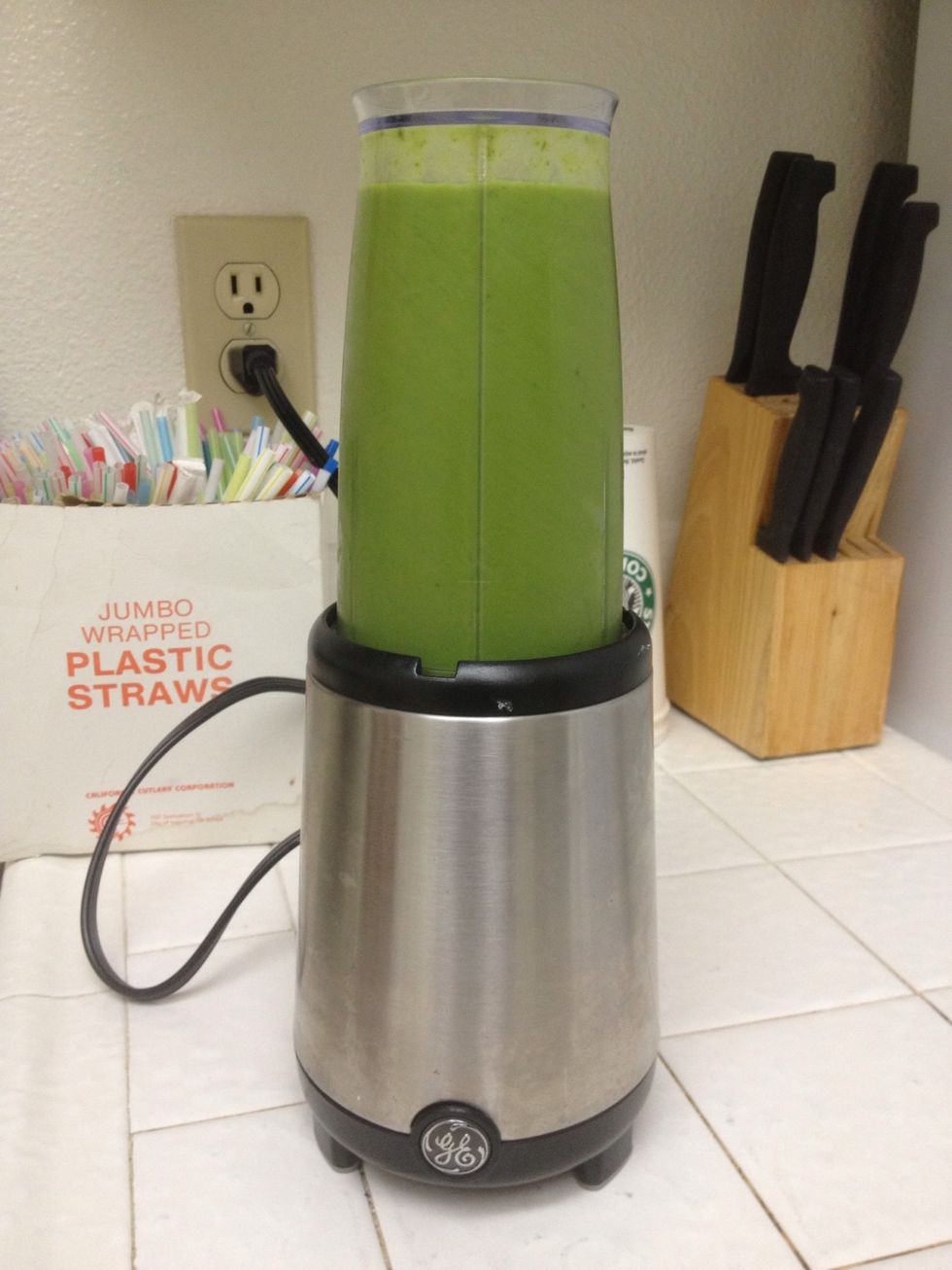 Keep blending until everything is nice and smooth.