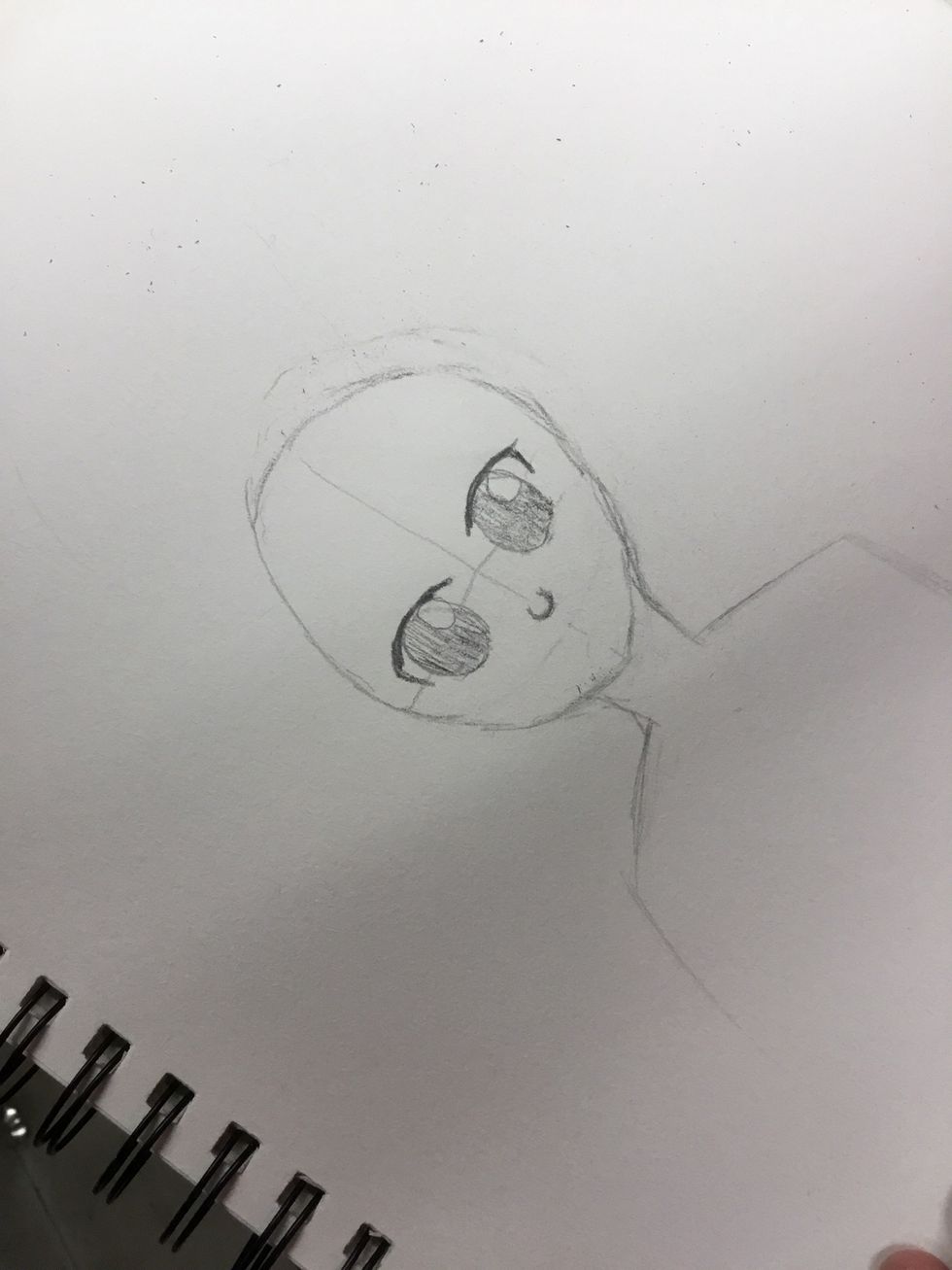 Keep changing the head shape util it looks good.