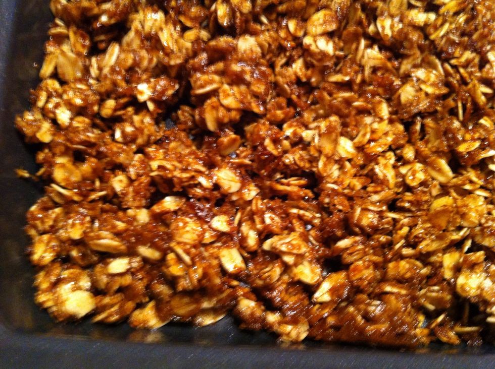 Keep checking each 15 min till dry again. May have formed these nuggets that will stay crunchy in milk. Yum!