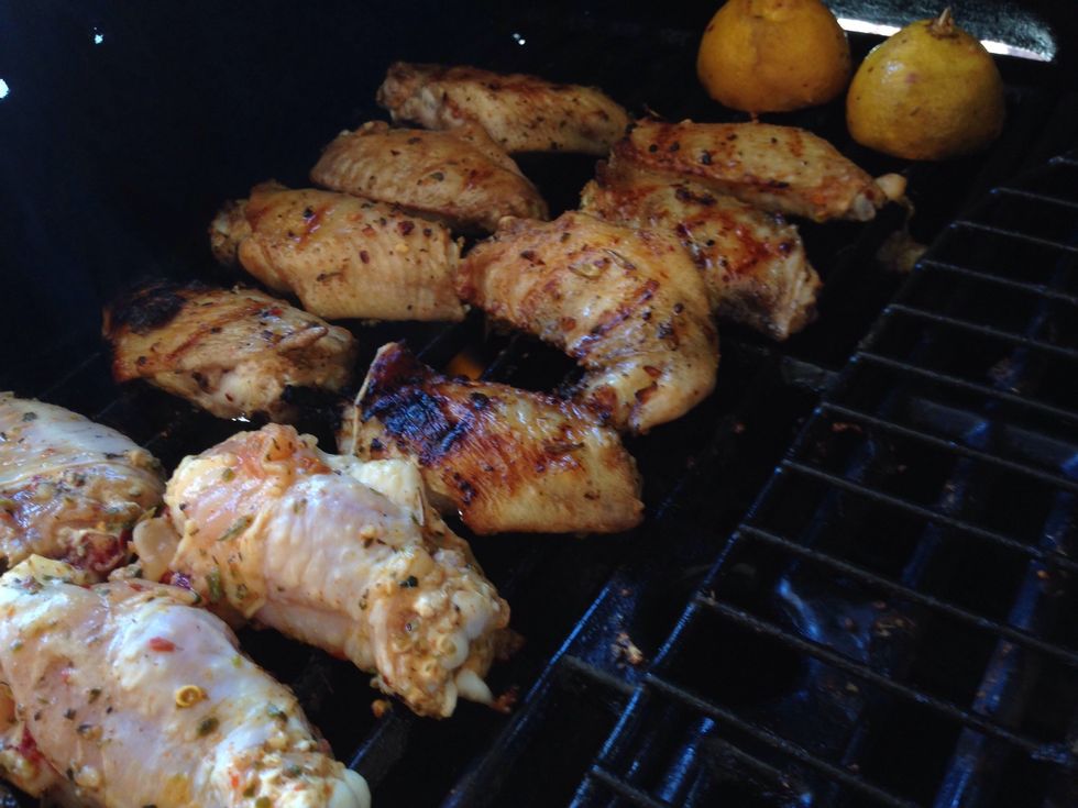 Keep cooking and make sure you have color on the chicken.