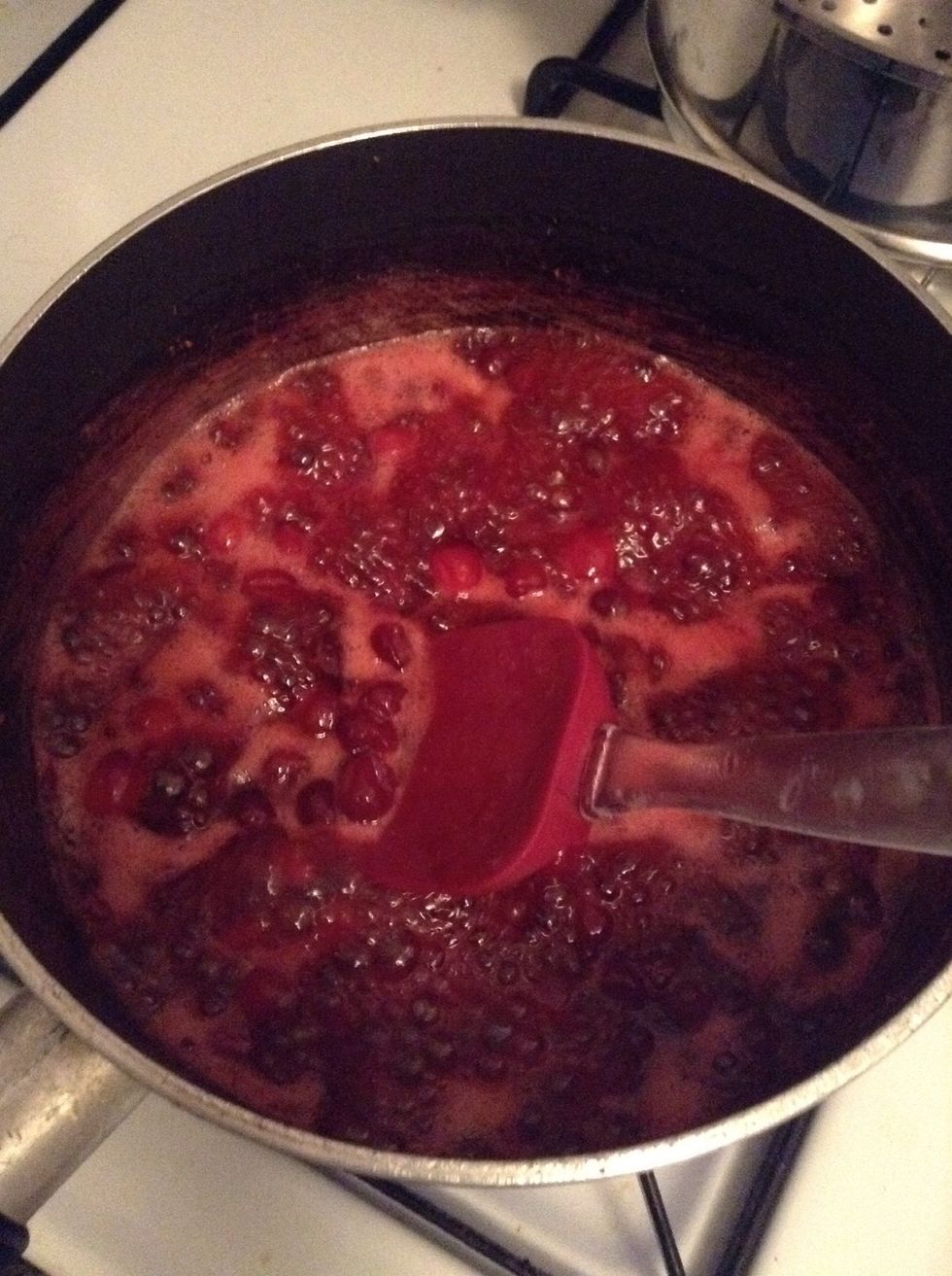 Keep cooking and turn down the heat slightly