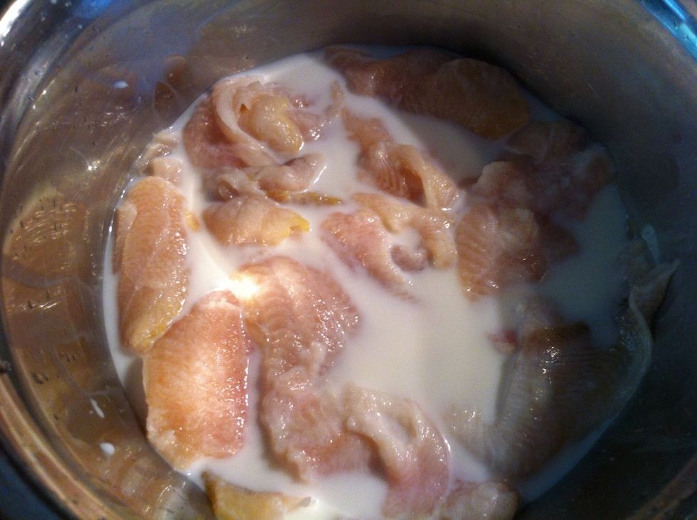 Keep covered until ready to fry. Can do this as early as night before if in the fridge.