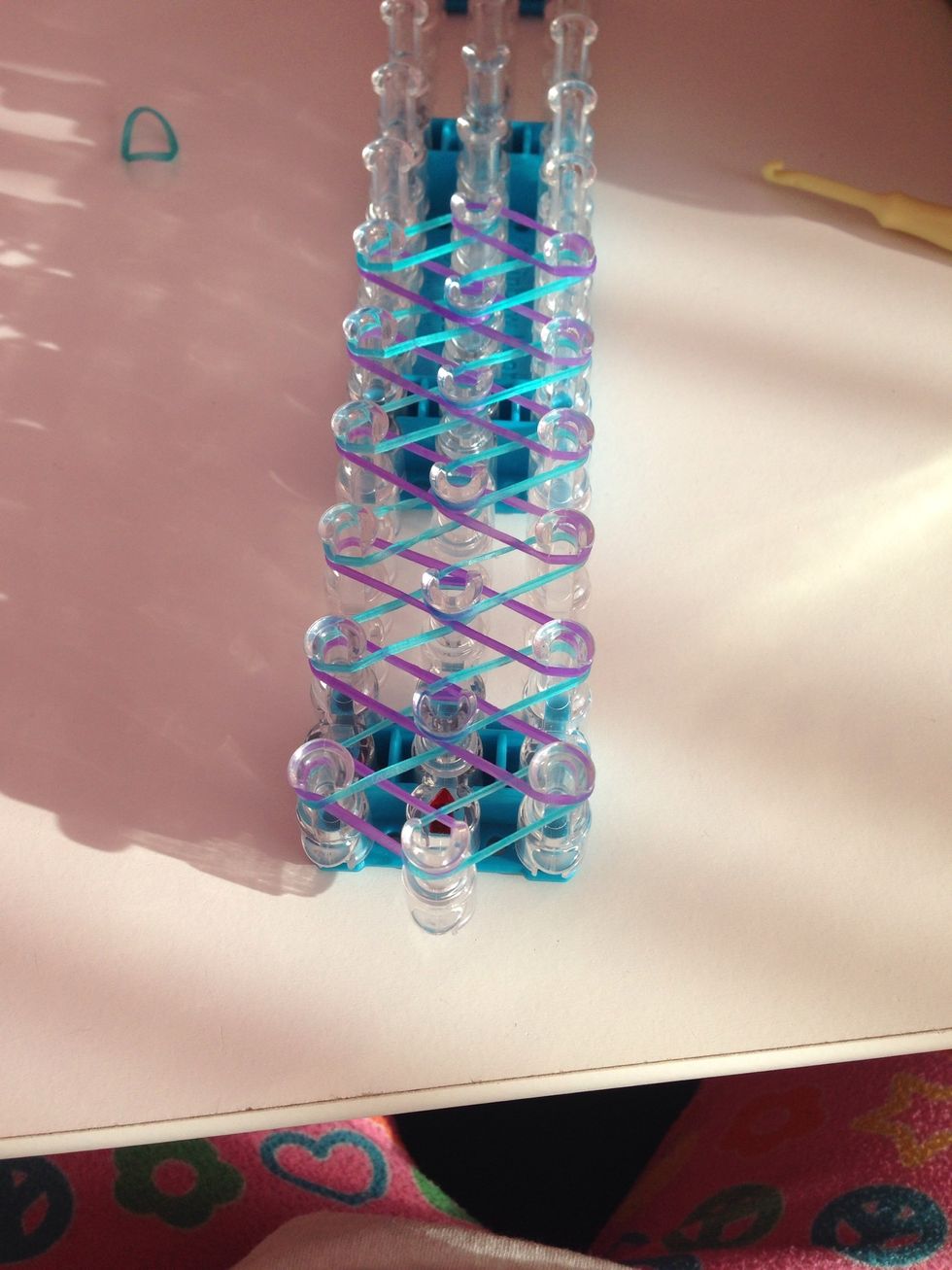 Keep doing it until it is lengthwise.