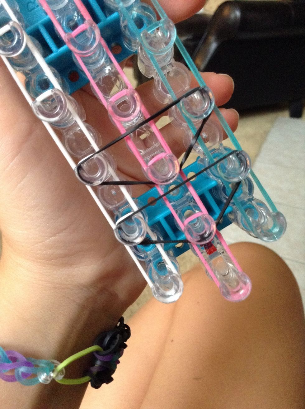 Keep doing it until the end. (you're supposed to skip the first three pegs)