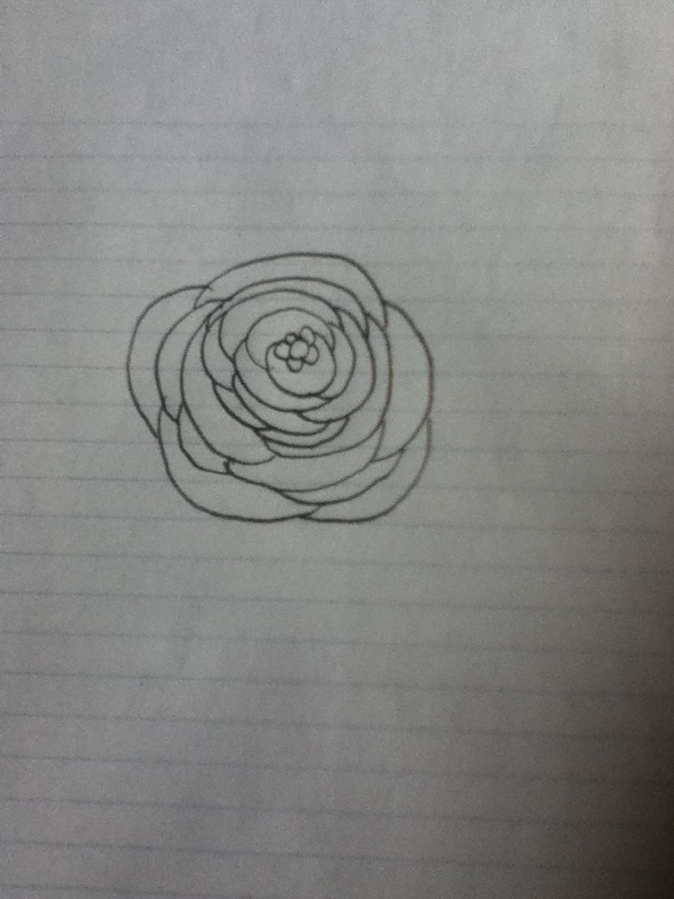 Keep doing that but make them bigger the farther out you go!!