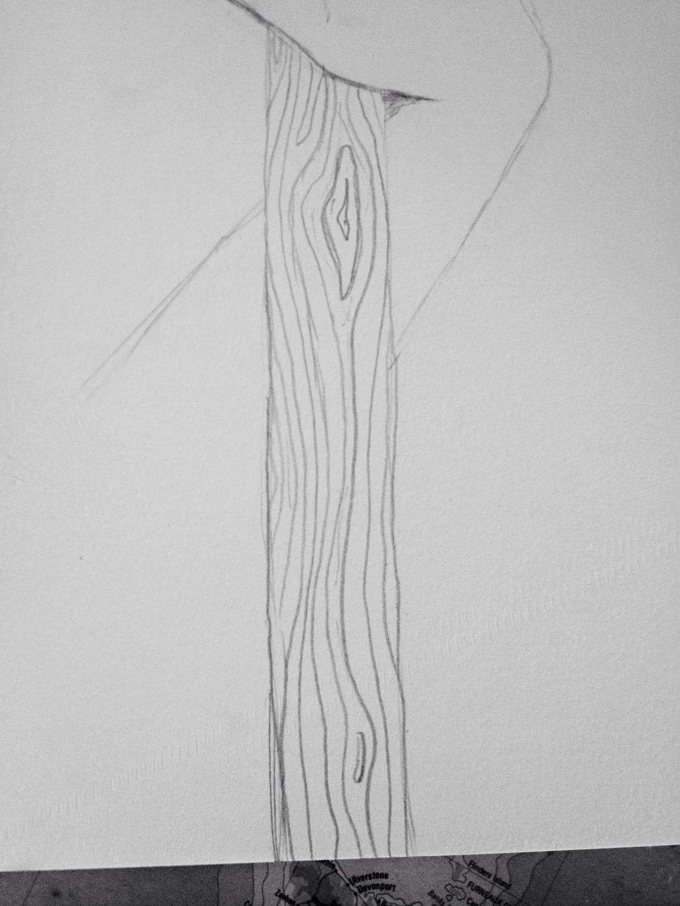 Keep doing this until you fill the staff. Now it looks like the grains of wood!