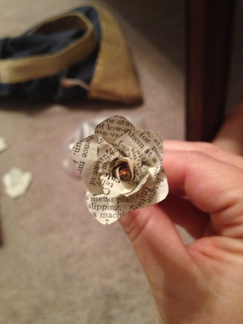 Keep going around with the next size petals