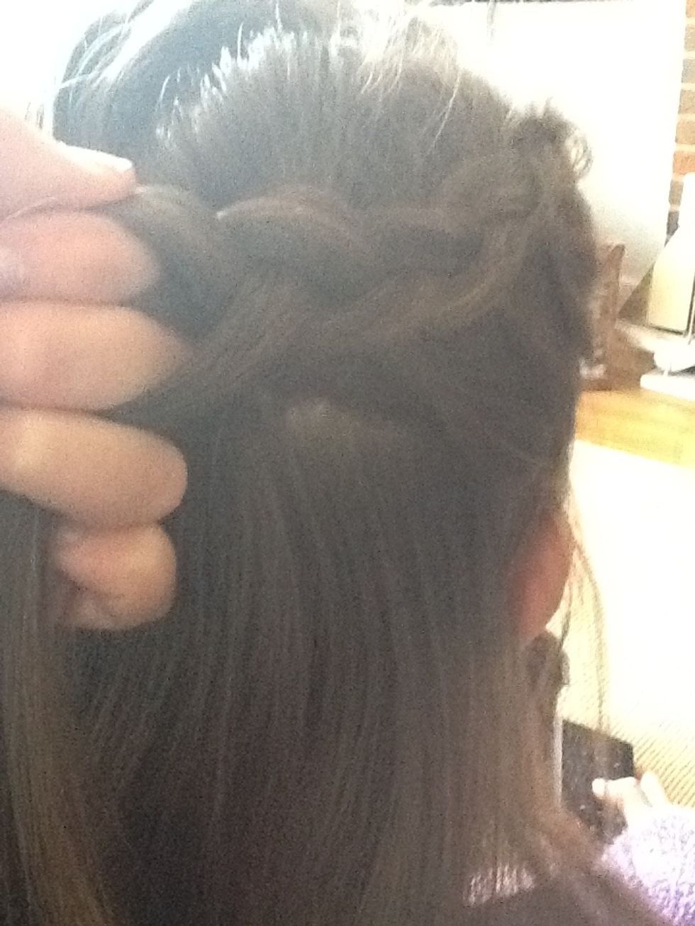 Keep going but when picking up pieces from the bottom take really small pieces