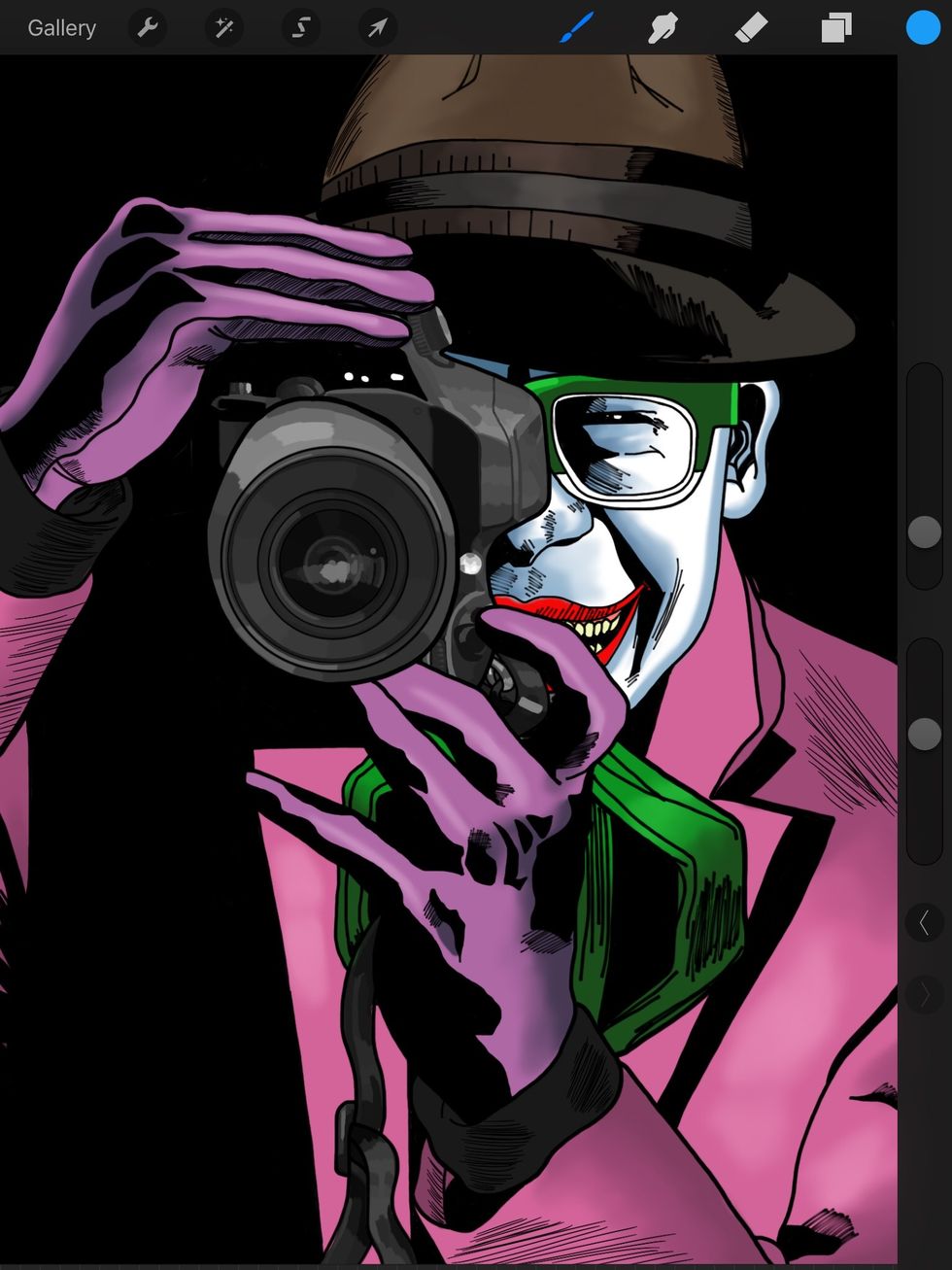 Keep in mind the second slider (right side of the screen) is about halfway. That is for my opacity. I do not want the colors to be full strength.