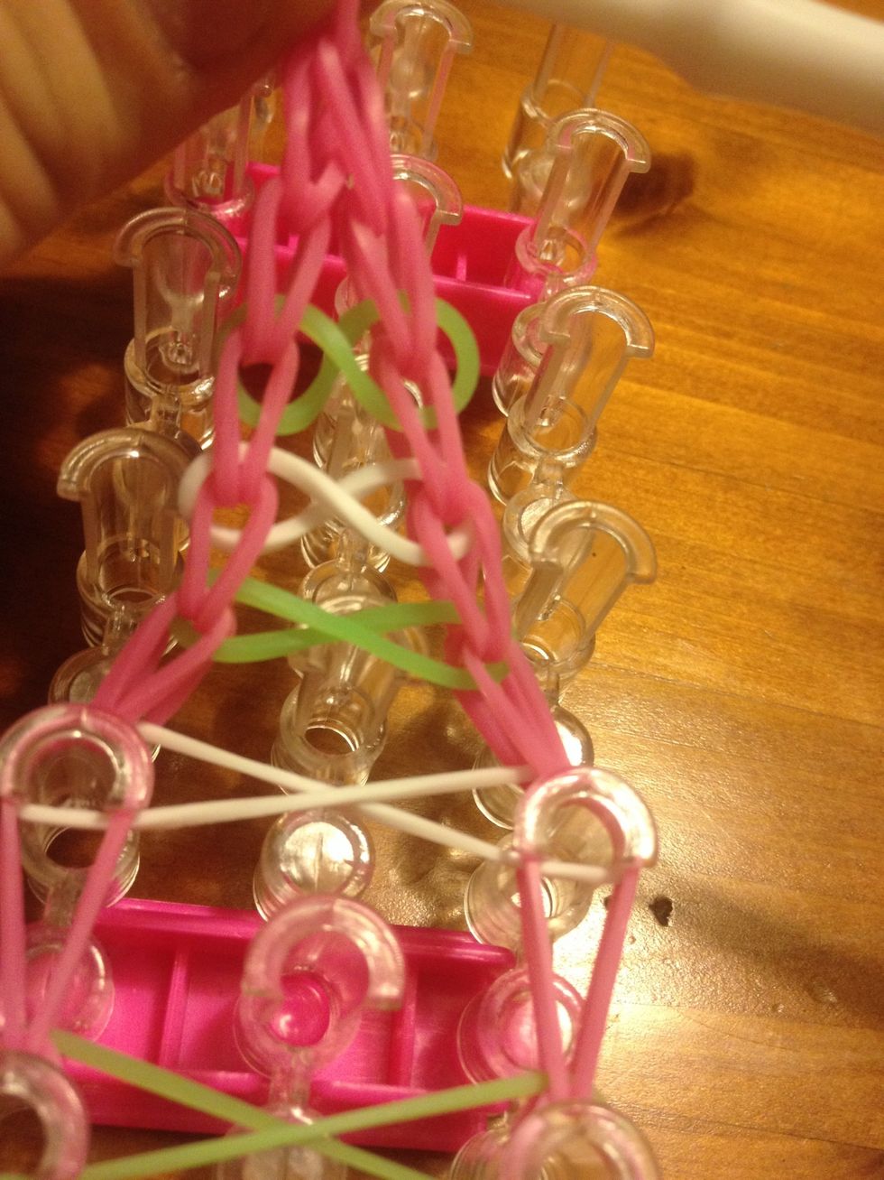 Keep it going we almost have a new loom bracelet