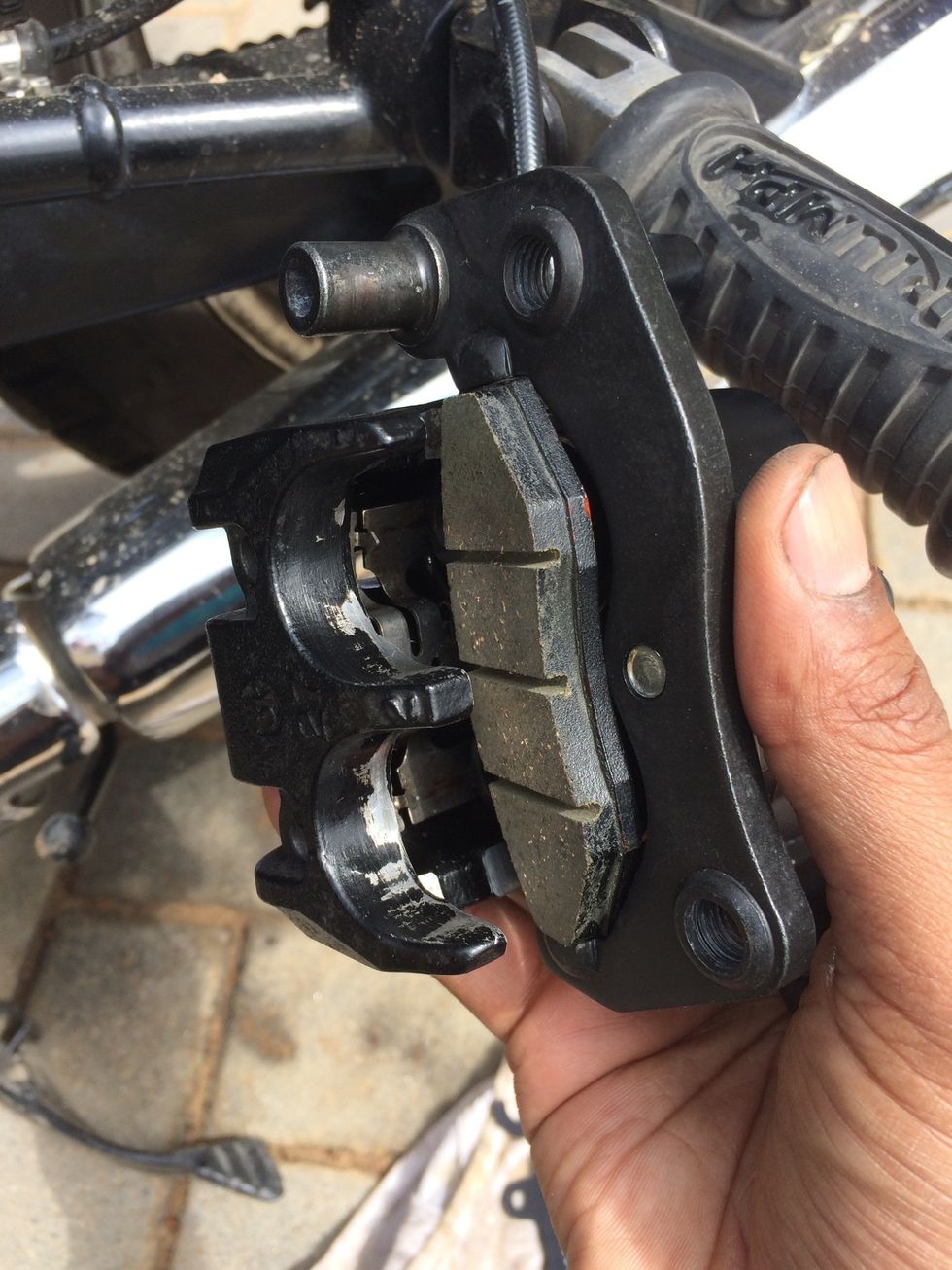 Keep it in the caliper