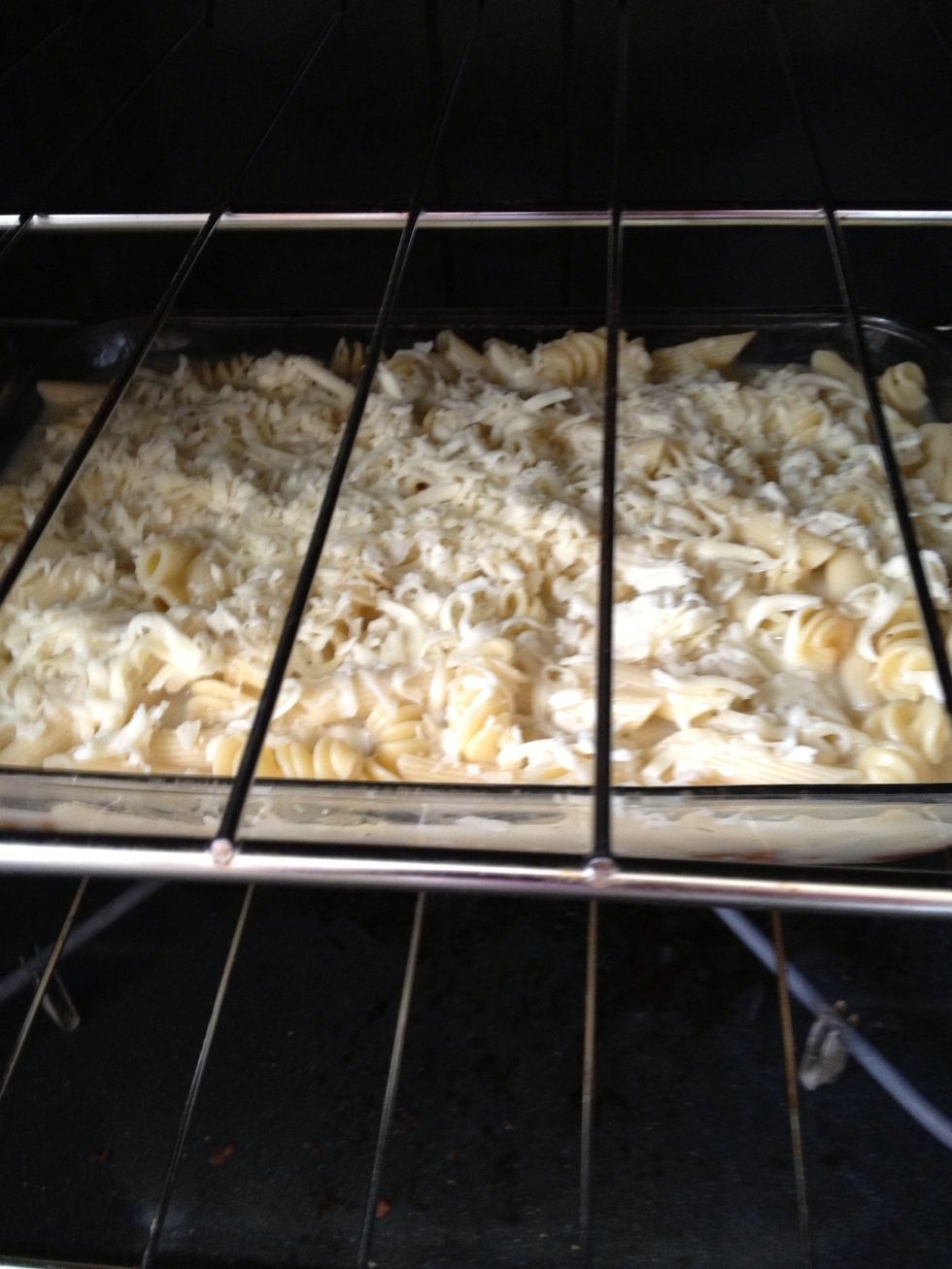 Keep it on 350f degree for 40 min until well cooked..enjoy