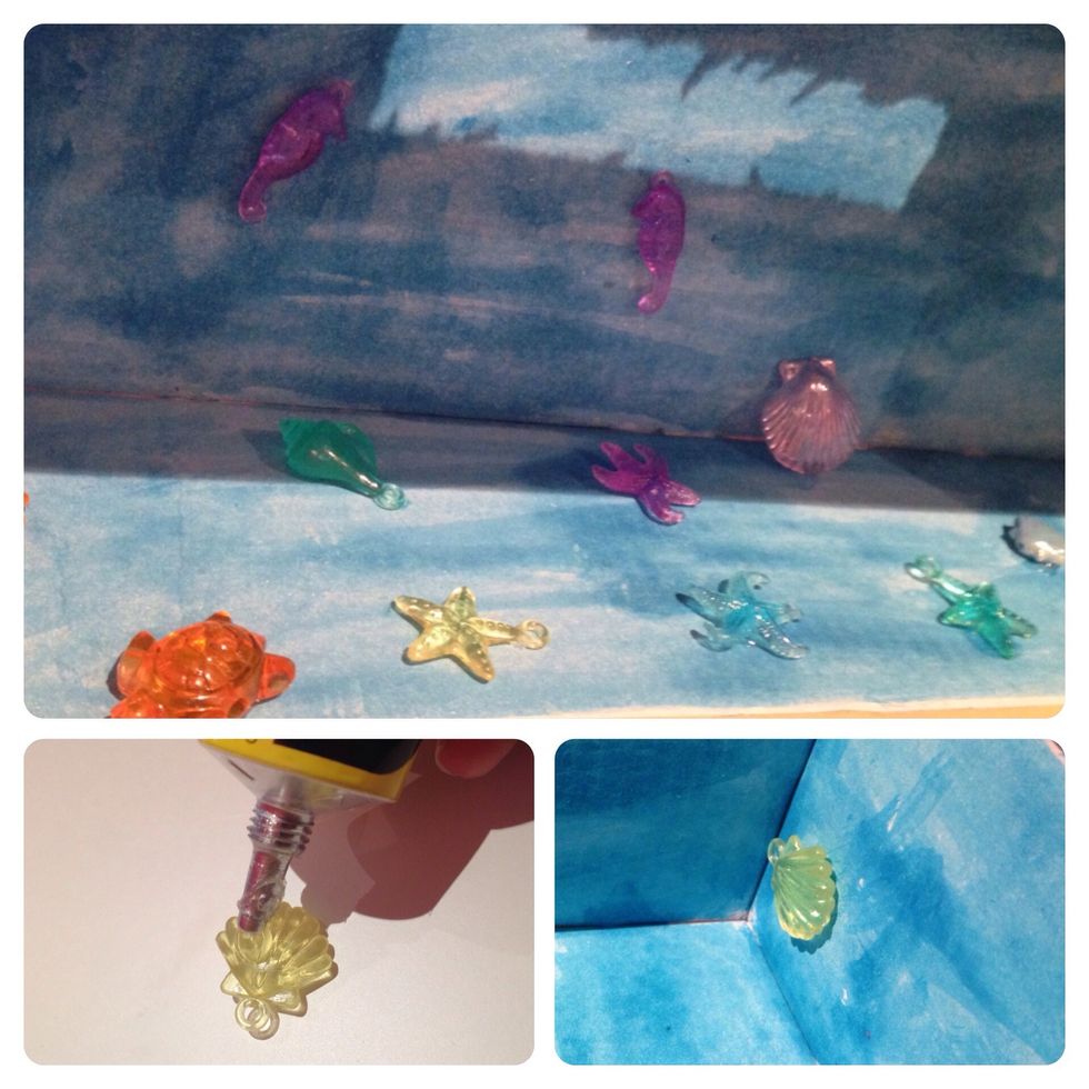 keep little coots on the snaila and then we putting inside the box