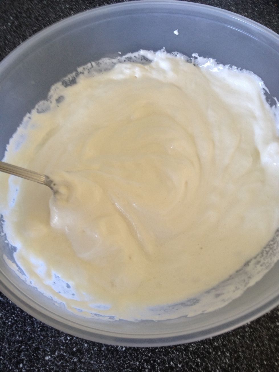 Keep mixing till smoothed