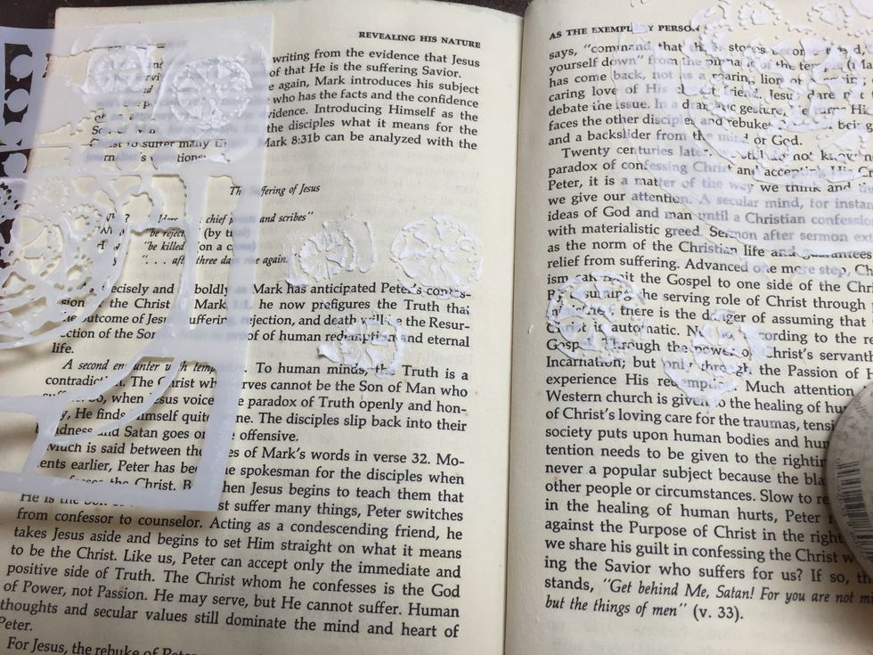 Keep moving the stencil to your liking