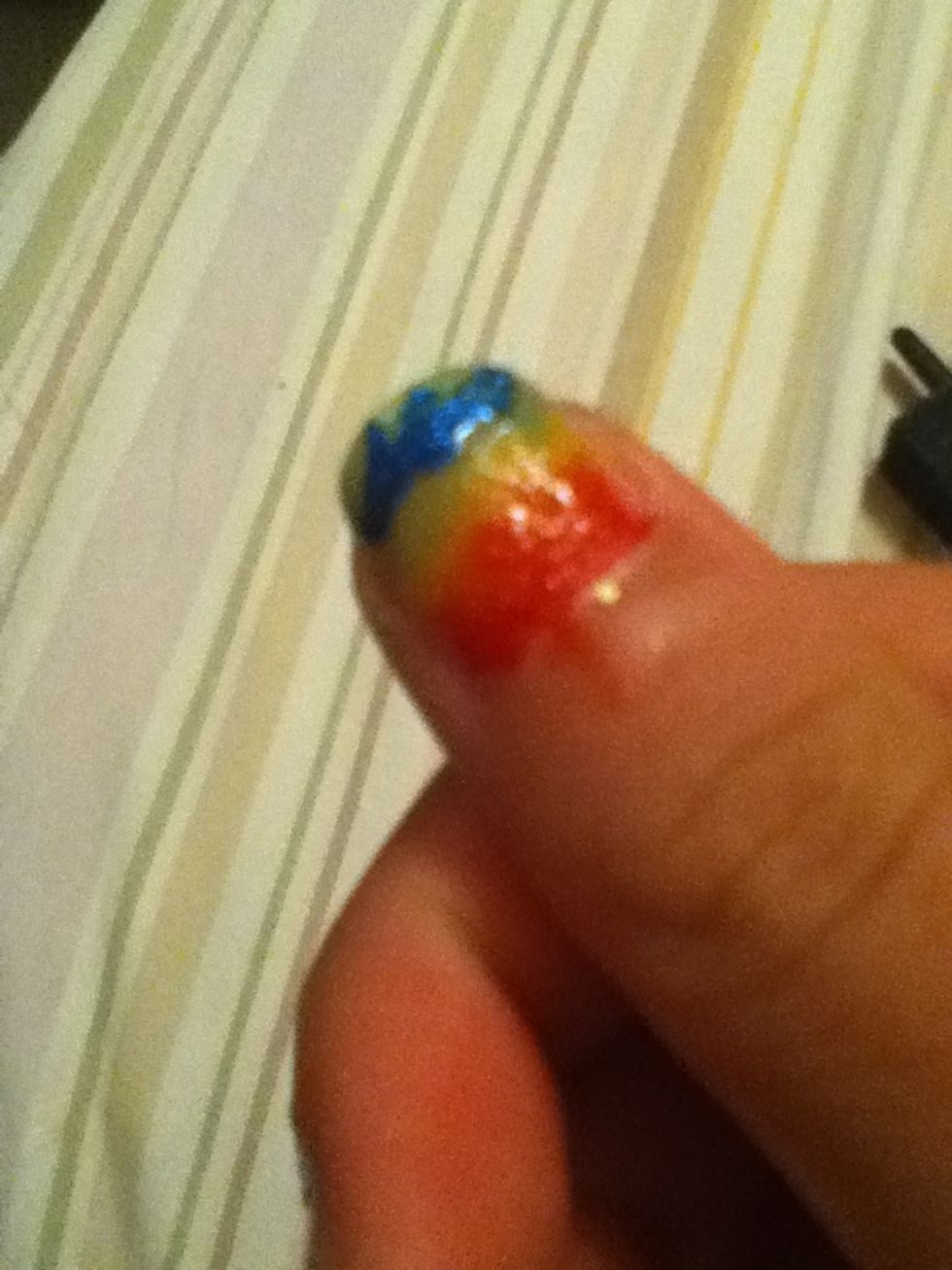 Keep on adding and blending till you get to the end of the rainbow!