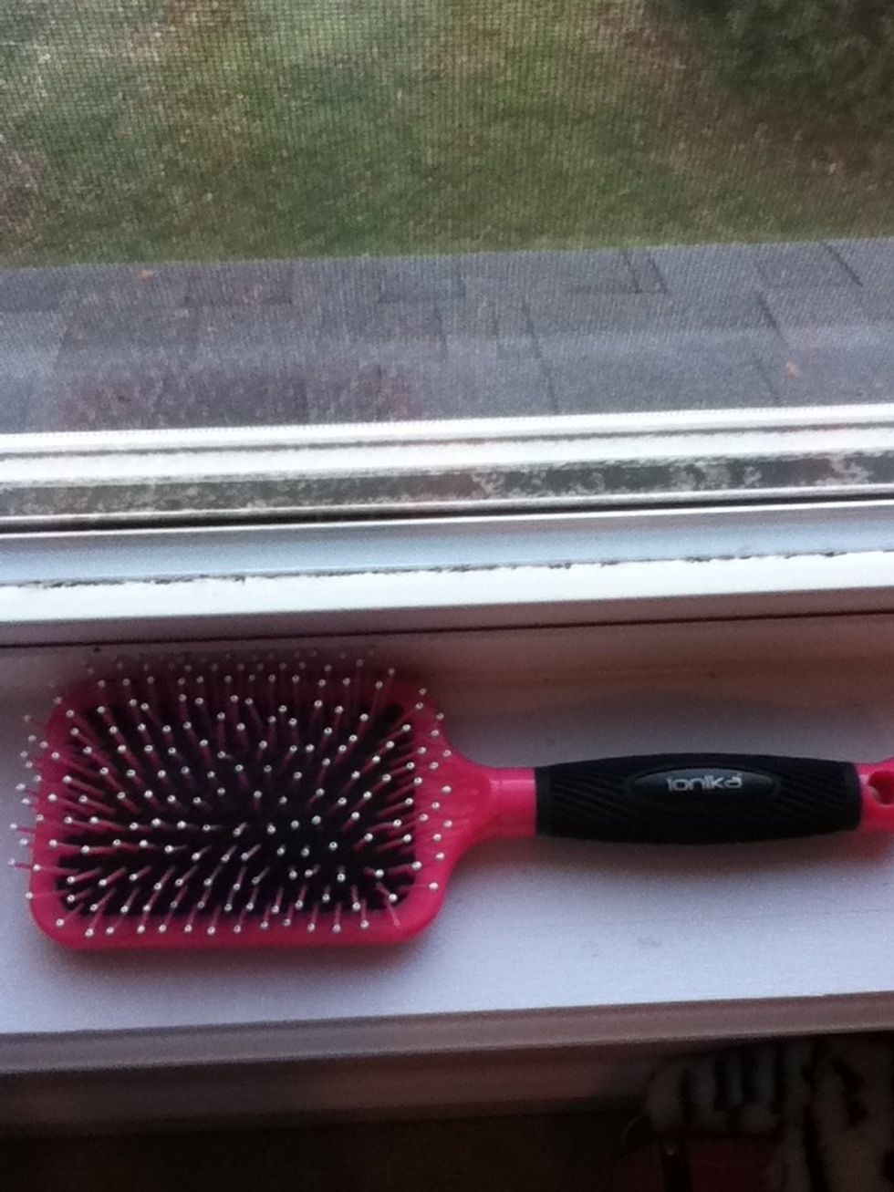 Keep on brushing your hair with the mixture but remember to brush you hair in between every time