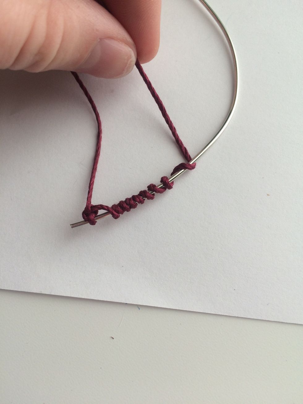 Keep on going until you reach the other side.