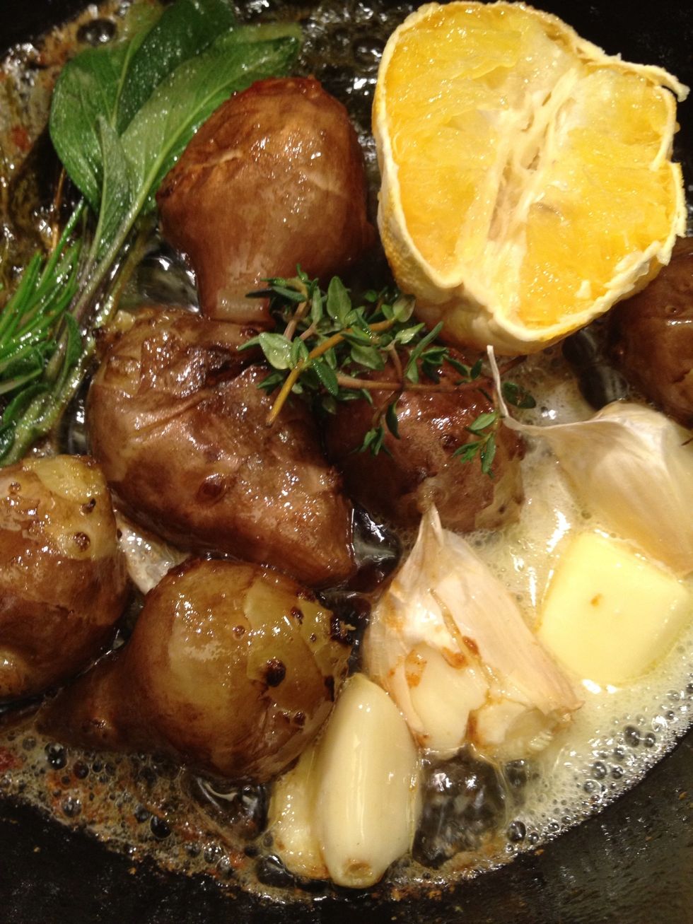 Keep on the fire for a minute or two.