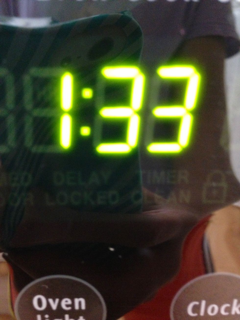 Keep out for about a half hour depending on how long it takes to thaw.