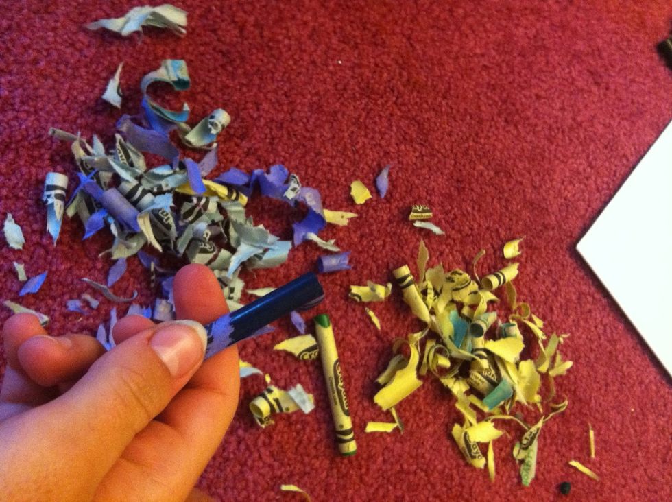 Keep peeling until you have enough to line you board or canvas