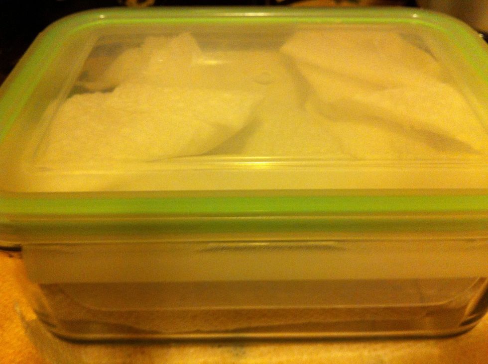 Keep refrigerated and take out some out when you need. If you see any black leaves in a week or so, remove them. You can also use this for spinach. Keeps cilantro fresh for atleast 10-12 days!