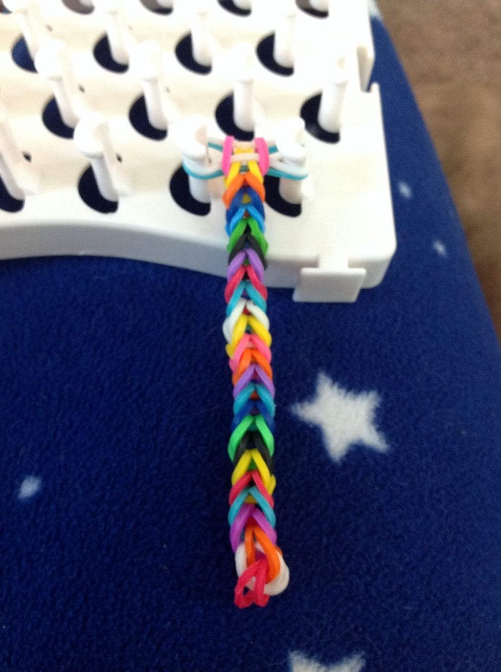 Keep repeating his pattern until you get to the length you want