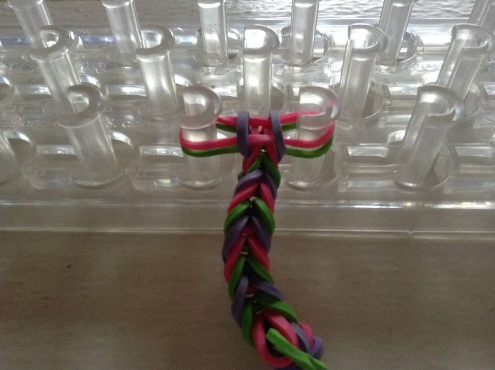 Keep repeating steps 3-7 until it looks like this.