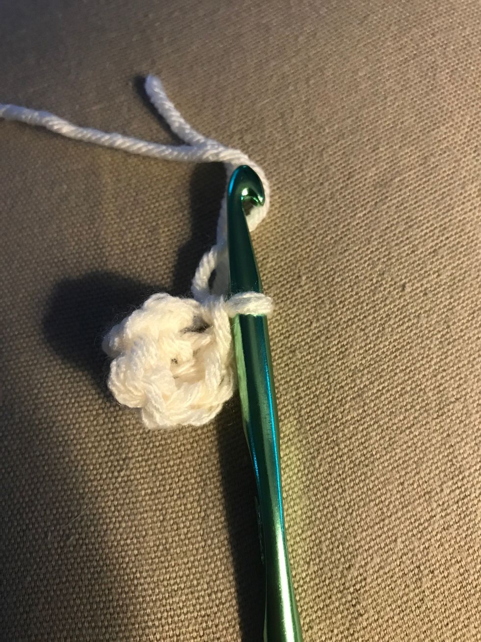 Keep repeating this step going around the circle