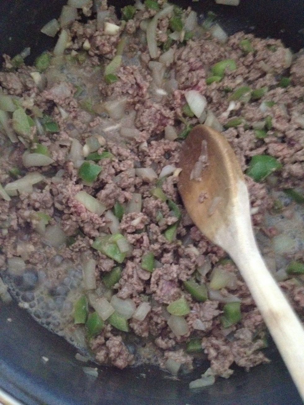 Keep stirring as everything comes together!