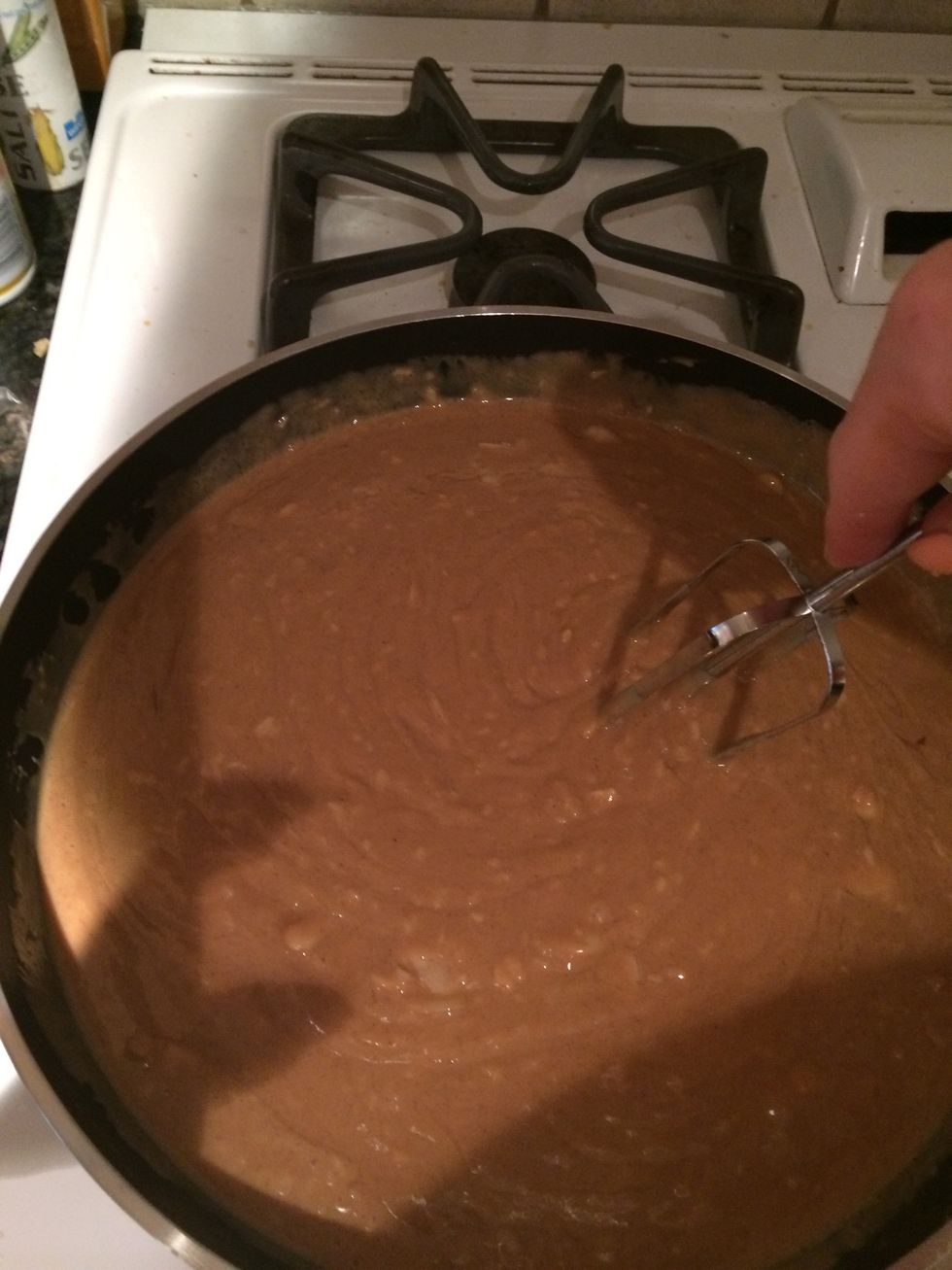 Keep stirring on med-low until all smooth and dissolved